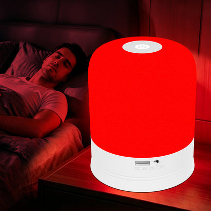Natural Sleep Aid, Remote Control, Timer, Red Night Light for Bedroom, Sleeping, Reading, Baby Nursery