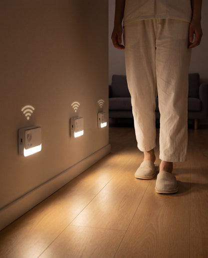 SZOKLED Rechargeable Motion Sensor Night Light Stair Lights Indoor, 3 Pack
