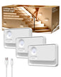 SZOKLED Rechargeable Motion Sensor Night Light Stair Lights Indoor, 3 Pack