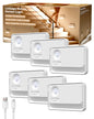 SZOKLED Rechargeable Motion Sensor Night Light Stair Lights Indoor, 6 Pack